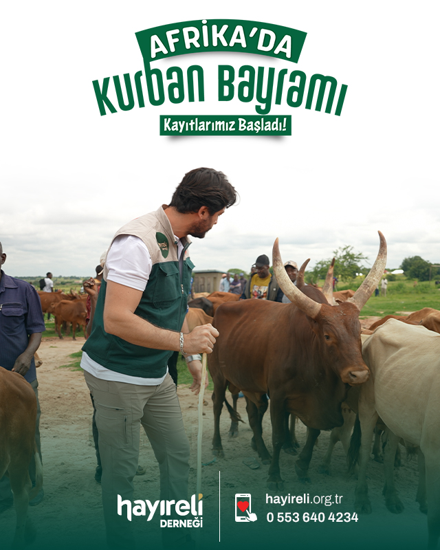 Afrika vacip kurban bağışı sahadan görüntü 10