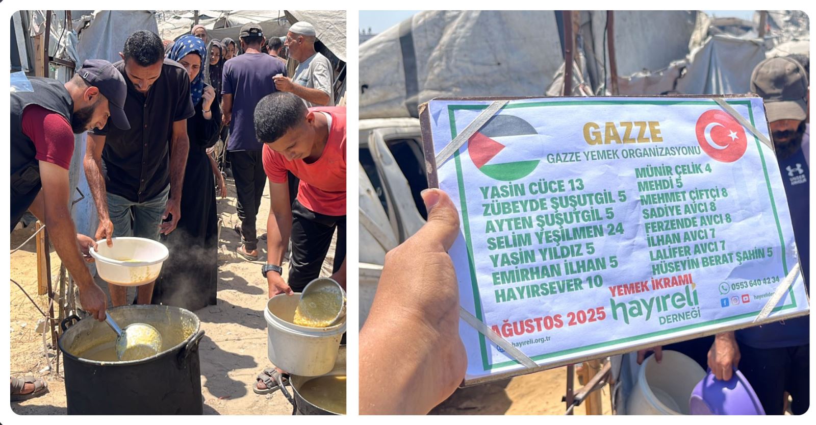 Gazze yemek bağışı görseli